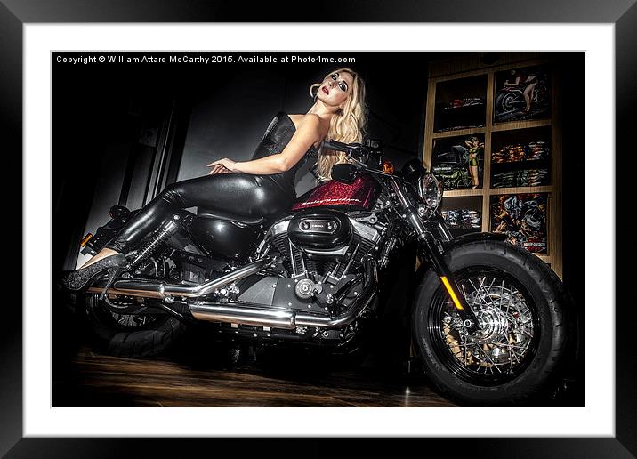 Sportster 48 Framed Mounted Print by William AttardMcCarthy
