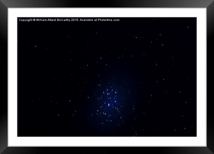 M45 Pleiades Framed Mounted Print by William AttardMcCarthy