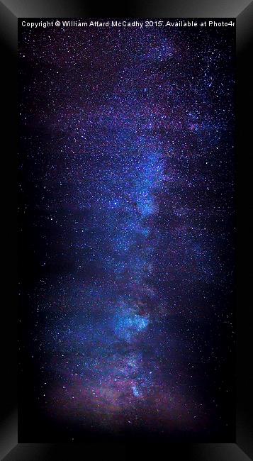 The Milky Way Framed Print by William AttardMcCarthy