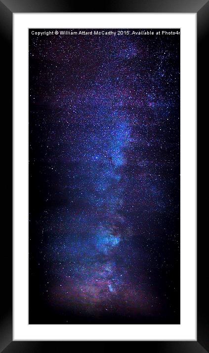 The Milky Way Framed Mounted Print by William AttardMcCarthy