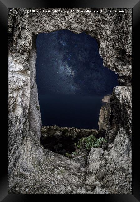 Window to the Skies Framed Print by William AttardMcCarthy