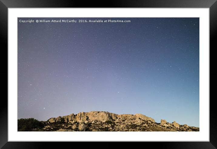 Cliffs and Sky Framed Mounted Print by William AttardMcCarthy