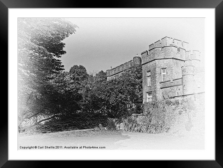 Banwell Castle Framed Mounted Print by Carl Shellis