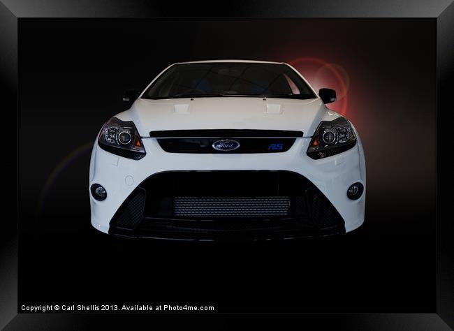 Ford focus RS Framed Print by Carl Shellis