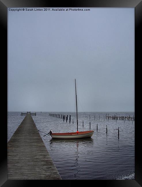 Lonely at the Jetty Framed Print by Sarah Osterman