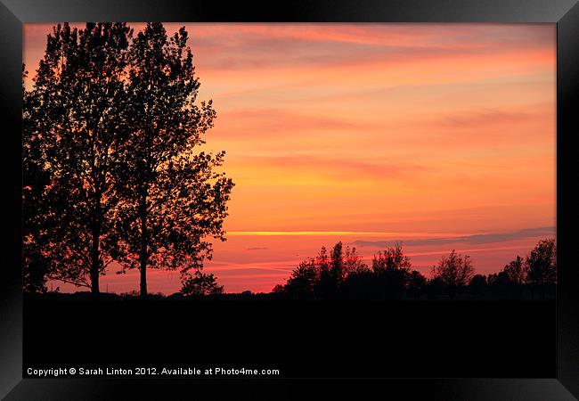 May Sunset Framed Print by Sarah Osterman