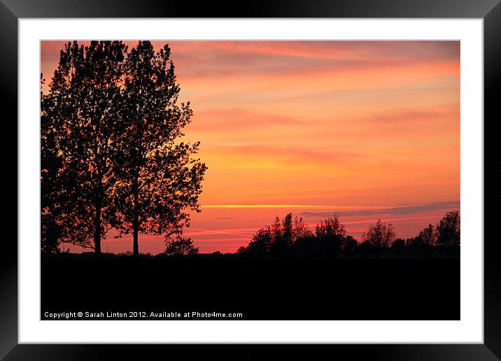 May Sunset Framed Mounted Print by Sarah Osterman