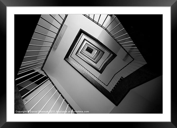 Stairs Framed Mounted Print by Daniel Enemark