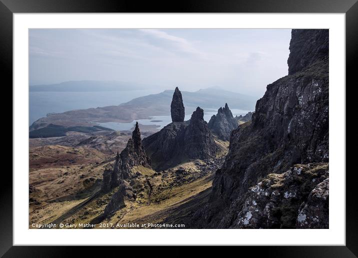 The Old Man Of Storr Framed Mounted Print by Gary Mather
