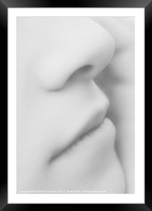 Facial Curves Framed Mounted Print by Natalie Kinnear