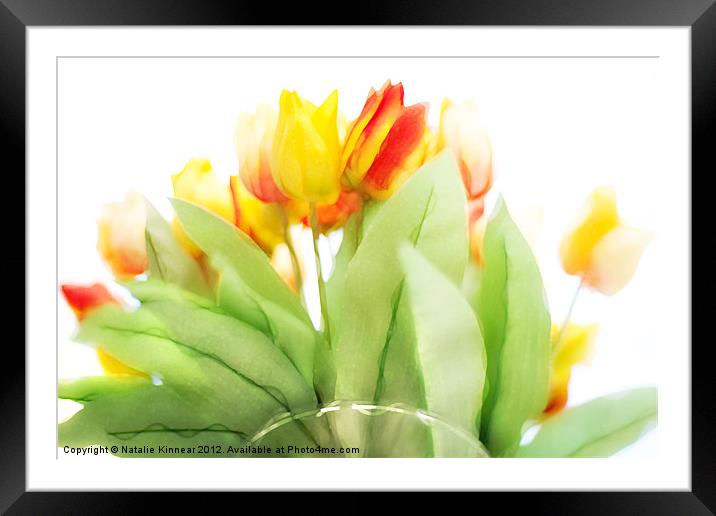 Blurry Blurry Tulips Framed Mounted Print by Natalie Kinnear