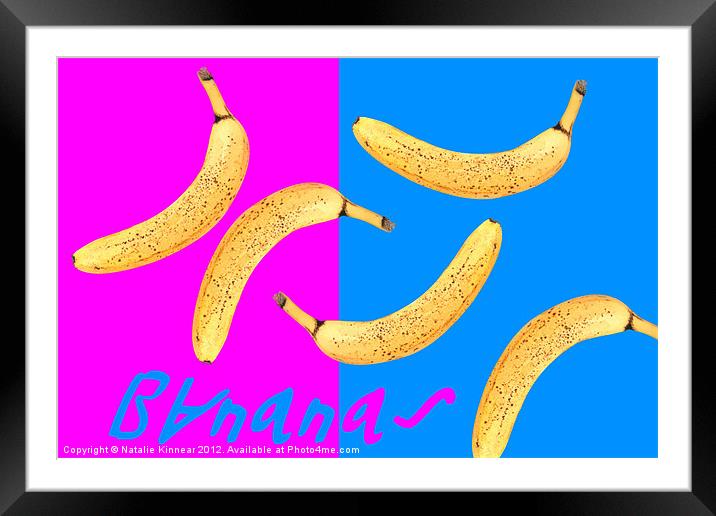 Bananas Framed Mounted Print by Natalie Kinnear