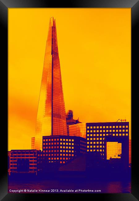Modern - The Shard London England Framed Print by Natalie Kinnear