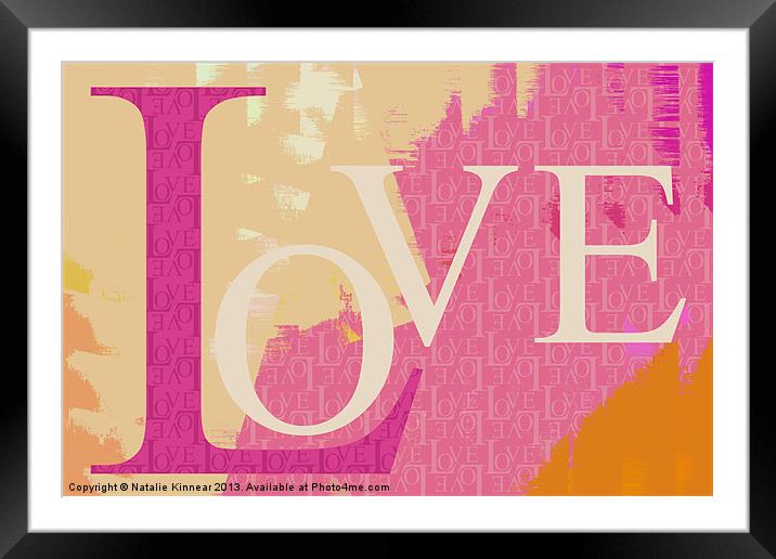 Love Framed Mounted Print by Natalie Kinnear