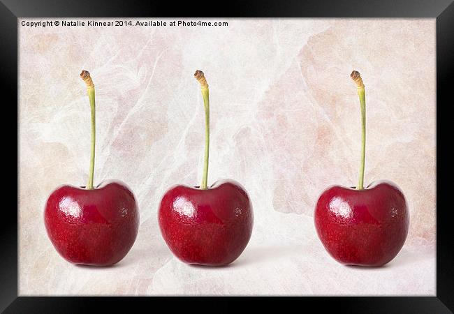 The Three Cherries Framed Print by Natalie Kinnear