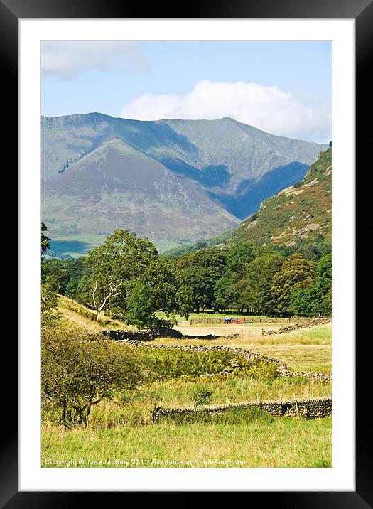 Blencathra, Lake District, Cumbria Framed Mounted Print by Jane McIlroy