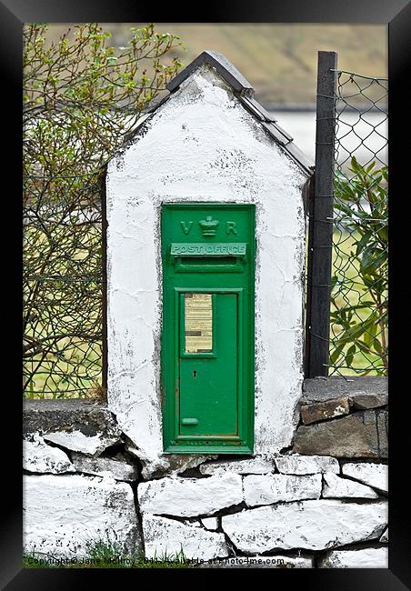 Antique Victorian Mail Box, Ireland Framed Print by Jane McIlroy
