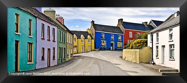Eyeries Village, West Cork, Ireland Framed Print by Jane McIlroy