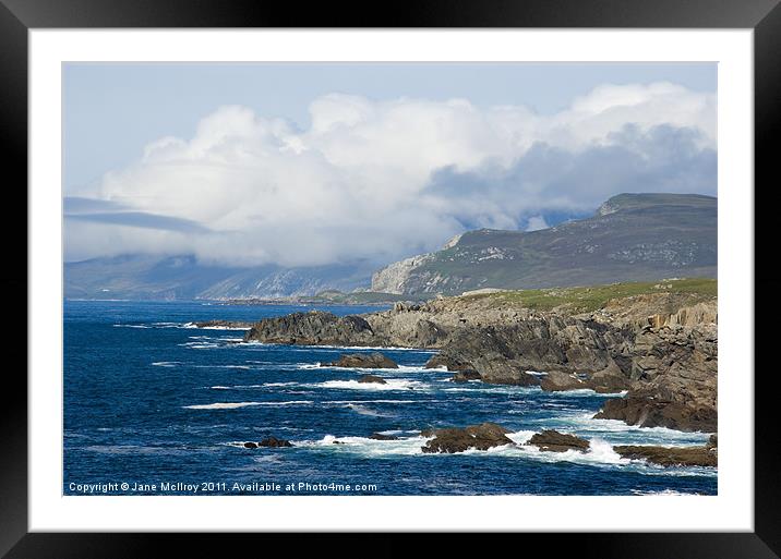 Atlantic Coast, Achill Island Ireland Framed Mounted Print by Jane McIlroy