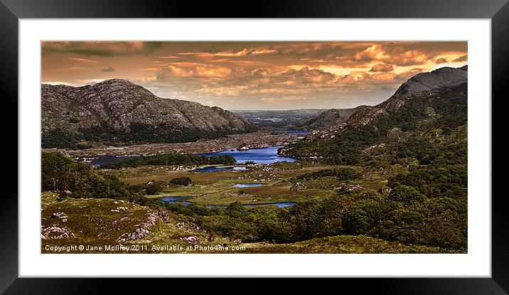 Ladies’ View, Lakes of Killarney Framed Mounted Print by Jane McIlroy