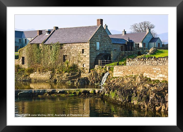 Corn Mill, Annalong, Northern Ireland Framed Mounted Print by Jane McIlroy