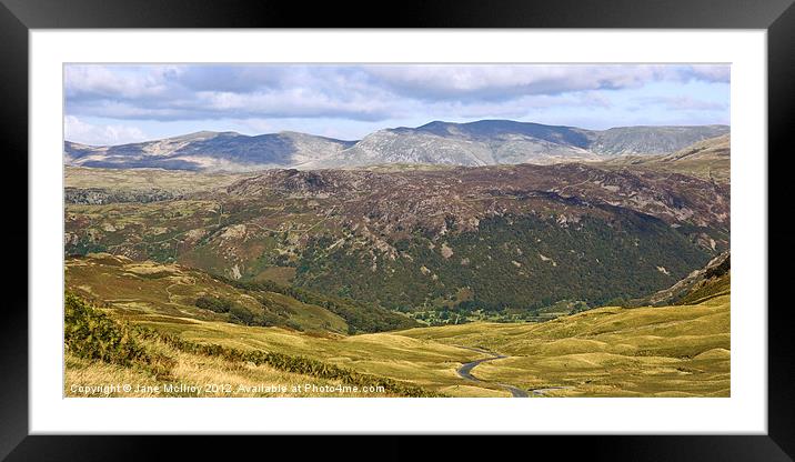 Honister Pass, Lake District, Cumbria, England Framed Mounted Print by Jane McIlroy