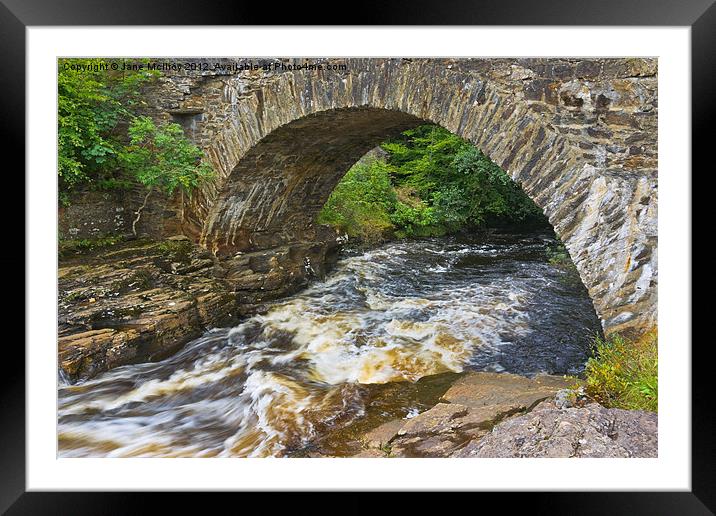 The Bridge of Dochart, Killin, Scotland Framed Mounted Print by Jane McIlroy