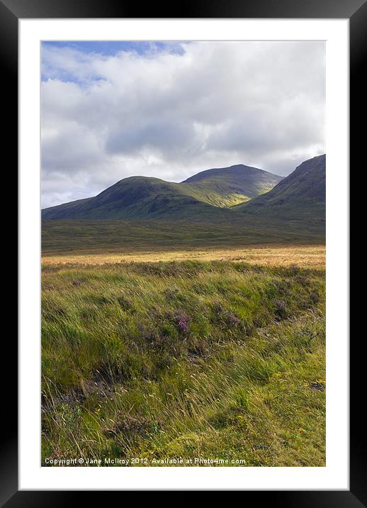 Glencoe, Highlands of Scotland Framed Mounted Print by Jane McIlroy