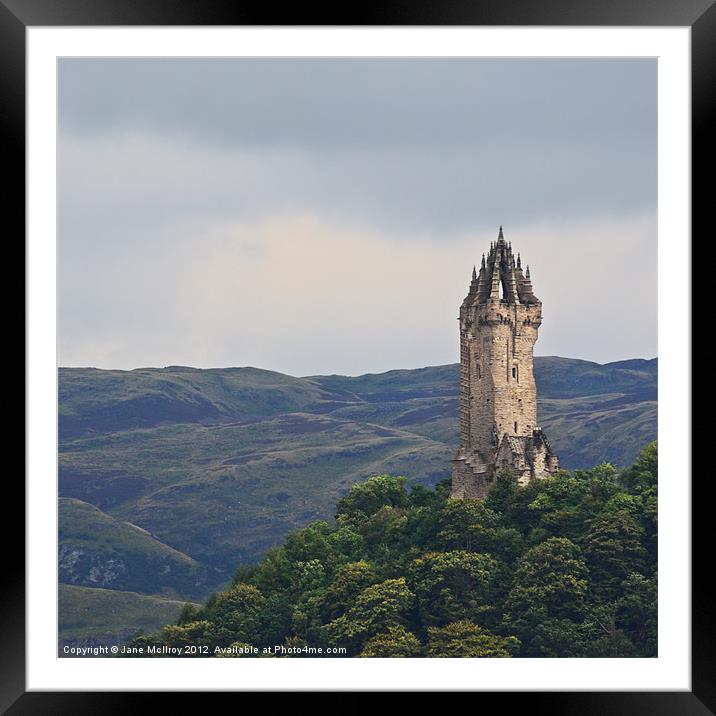 Wallace Monument, Stirling Framed Mounted Print by Jane McIlroy