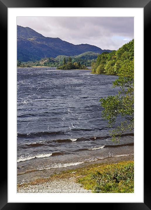 Loch Achray, The Trossachs, Scotland Framed Mounted Print by Jane McIlroy