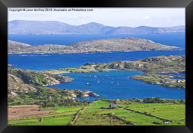 Derrynane Bay Kerry Ireland Framed Print by Jane McIlroy