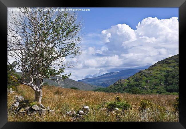 Irish Mountain Landscape Framed Print by Jane McIlroy