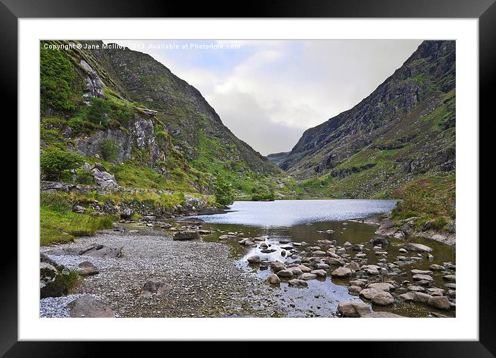 Lake at the Gap of Dunloe Framed Mounted Print by Jane McIlroy