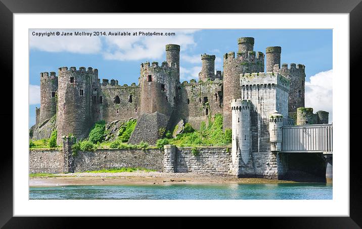 Conwy Castle Wales Framed Mounted Print by Jane McIlroy