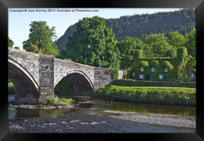 Llanrwst Bridge, Wales Framed Print by Jane McIlroy