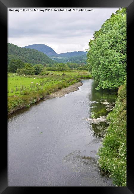River Dwyryd Wales Framed Print by Jane McIlroy