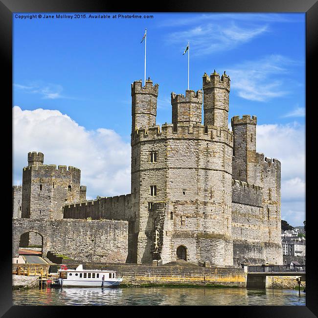 Caernarfon Castle Framed Print by Jane McIlroy