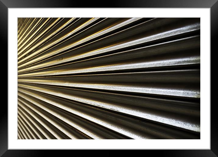 Ribbed Framed Mounted Print by Gary Lewis