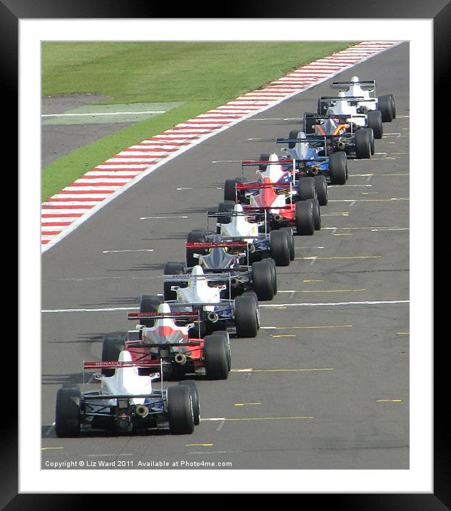 On your marks Framed Mounted Print by Liz Ward