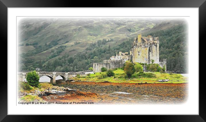 Eilean Donan Castle Framed Mounted Print by Liz Ward