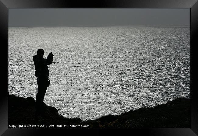 Lone Photographer Framed Print by Liz Ward