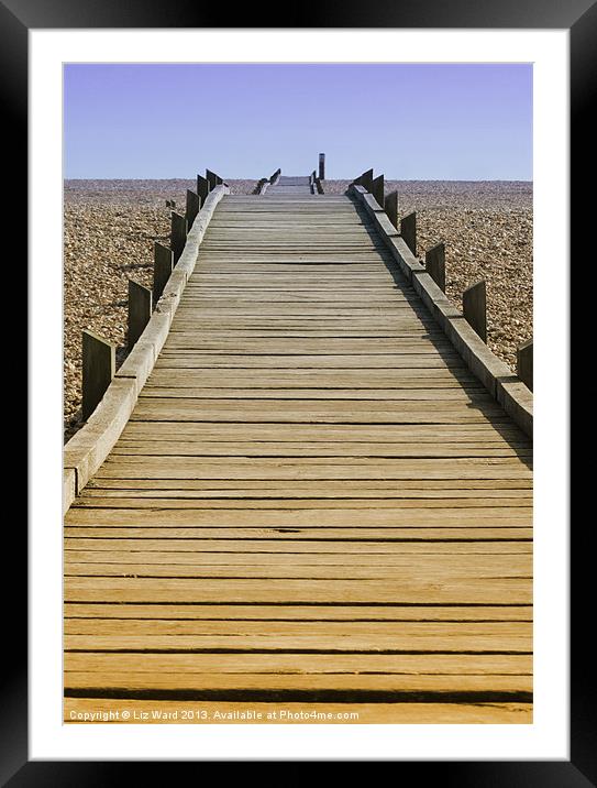 Dungeness Foot Path Framed Mounted Print by Liz Ward