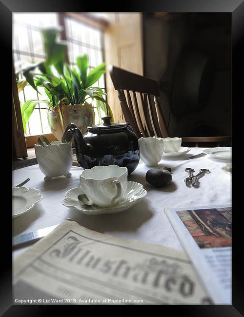 Tea Time Framed Print by Liz Ward