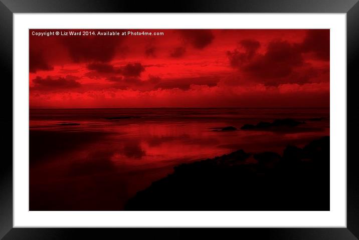 Red Sea Framed Mounted Print by Liz Ward