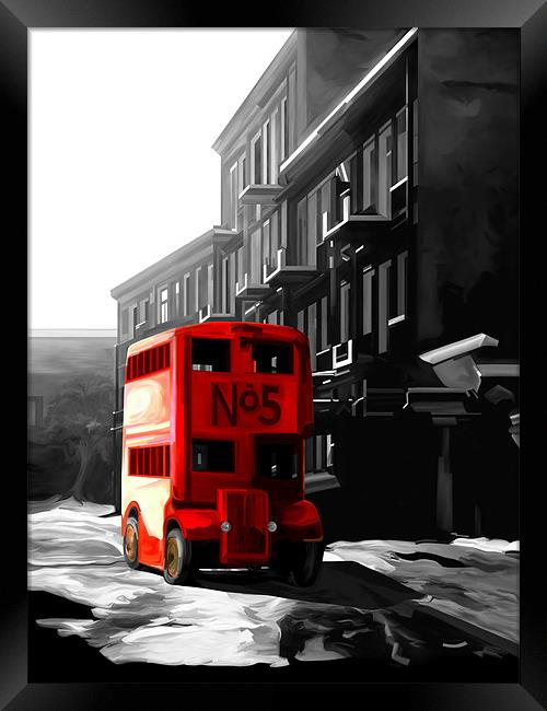 London Double Decker Bus Framed Print by Trevor Butcher