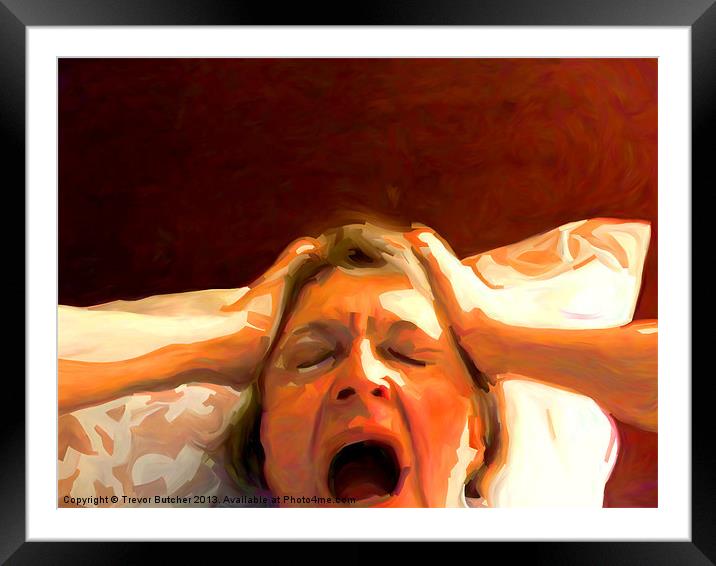 Morning Scream Framed Mounted Print by Trevor Butcher