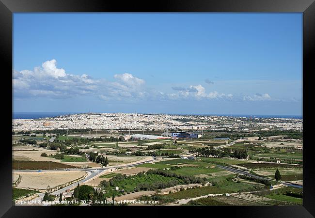 malta landscape Framed Print by allan somerville