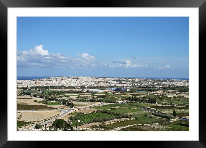 malta landscape Framed Mounted Print by allan somerville
