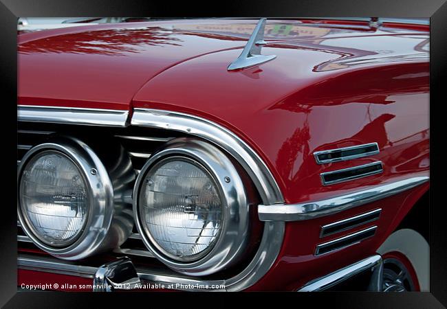 1960s chevrolet impala Framed Print by allan somerville