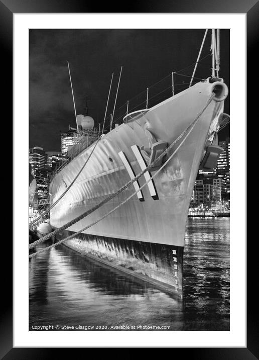 HMAS Vampire on her 60th Birthday Framed Mounted Print by Steve Glasgow